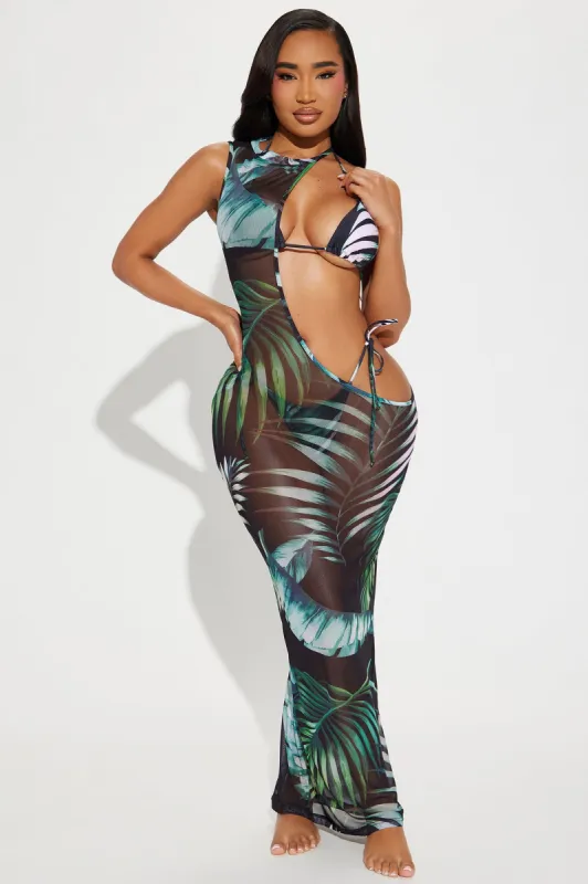 Robin 3 Piece Bikini Set - Green/combo sold by Fashion Nova