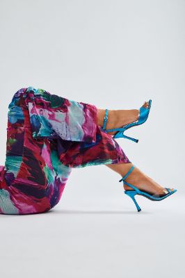 Come Find Me Heeled Sandals - Blue sold by Fashion Nova