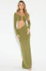 Worship Me Maxi Dress - Olive sold by Fashion Nova