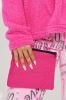 Lots Of Love PJ Plush Pant Set - Hot Pink/combo sold by Fashion Nova
