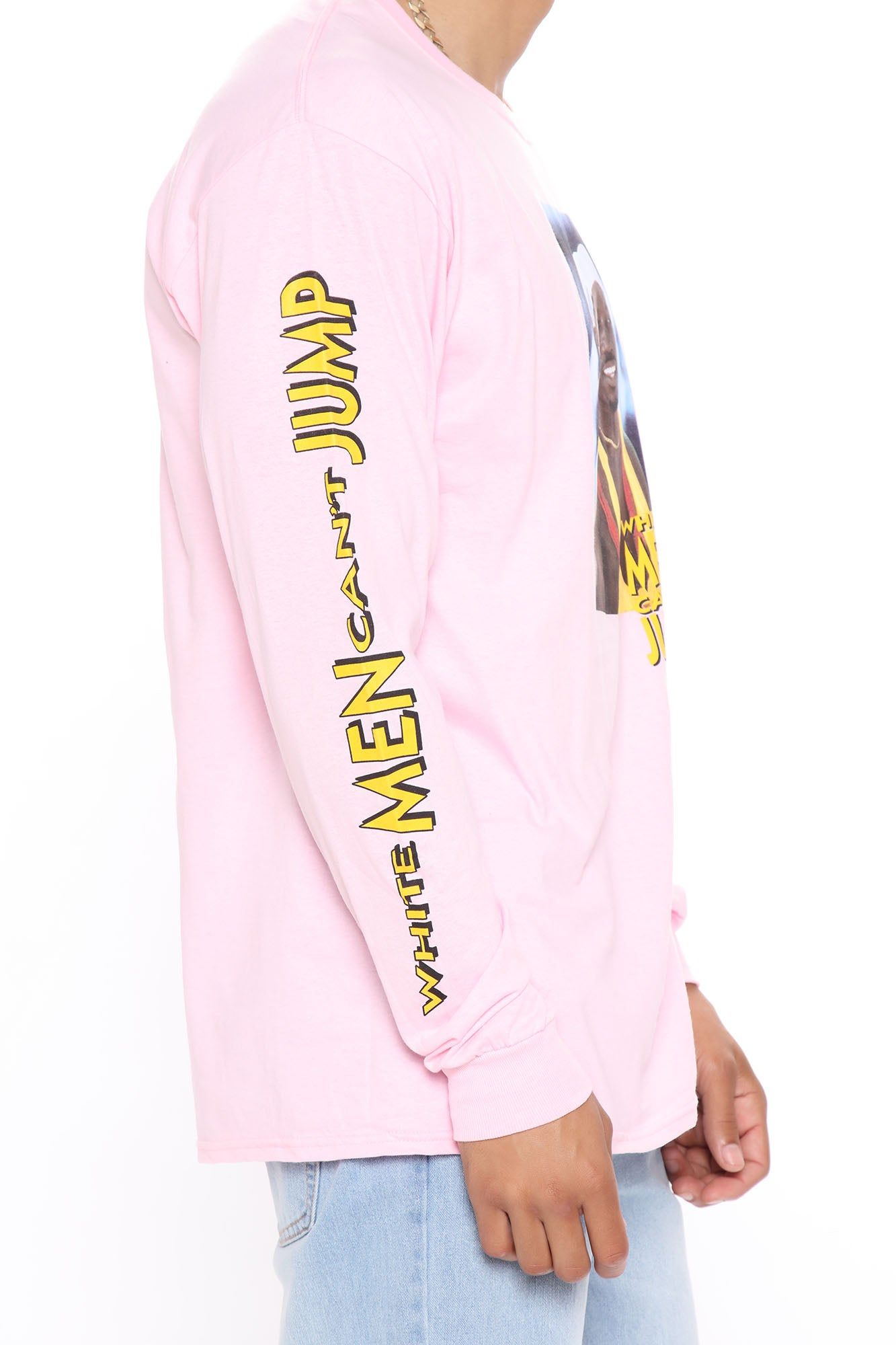 White Men Cant Jump Long Sleeve Tee - Pink sold by Fashion Nova product image thumbnail 3
