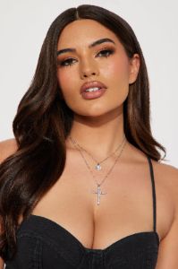 No Place Like Heaven Layered Necklace - Silver sold by Fashion Nova