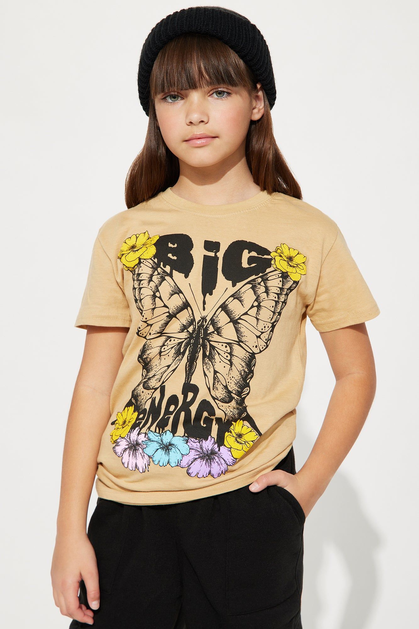 Mini That's That Kodak Energy Short Sleeve Tee - Sand sold by Fashion Nova