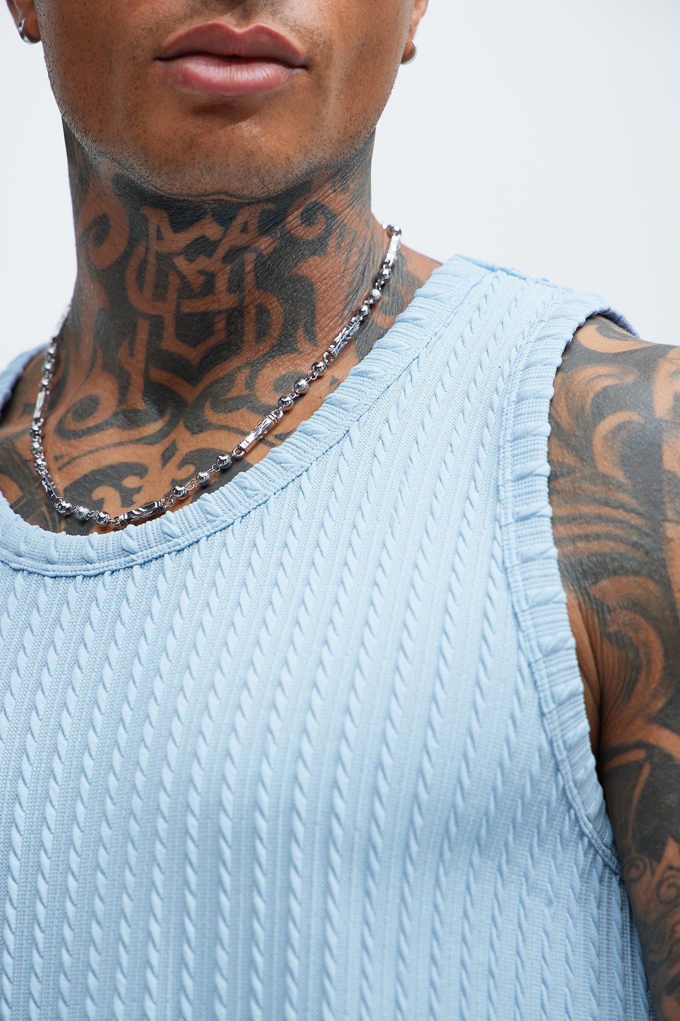 Rope Textured Tank - Light Blue sold by Fashion Nova product image thumbnail 3