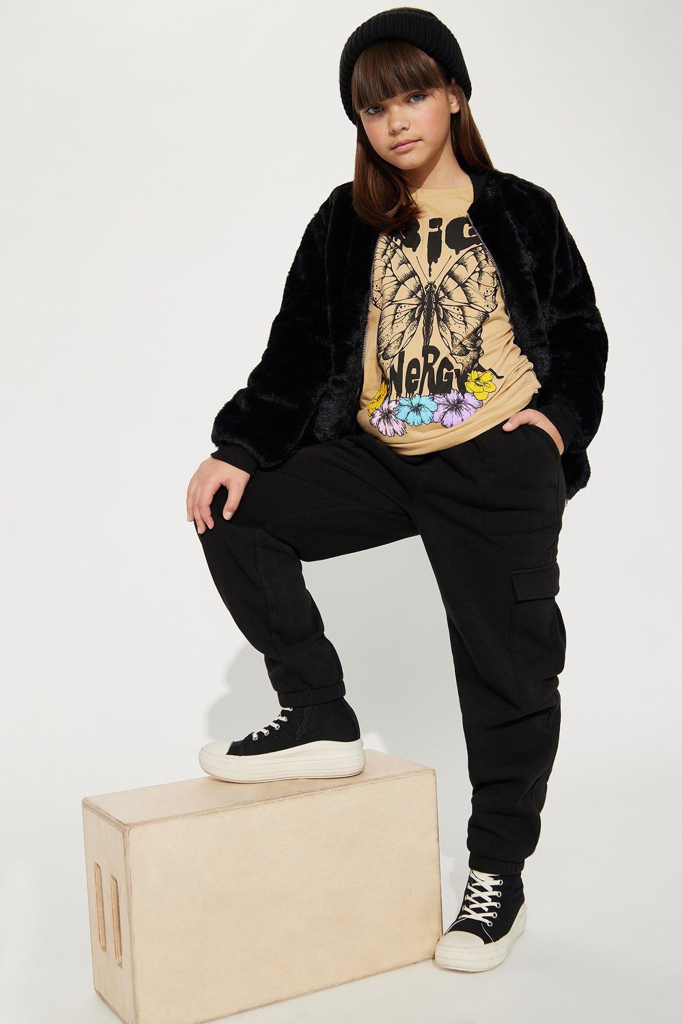 Mini That's That Kodak Energy Short Sleeve Tee - Sand sold by Fashion Nova product image thumbnail 2