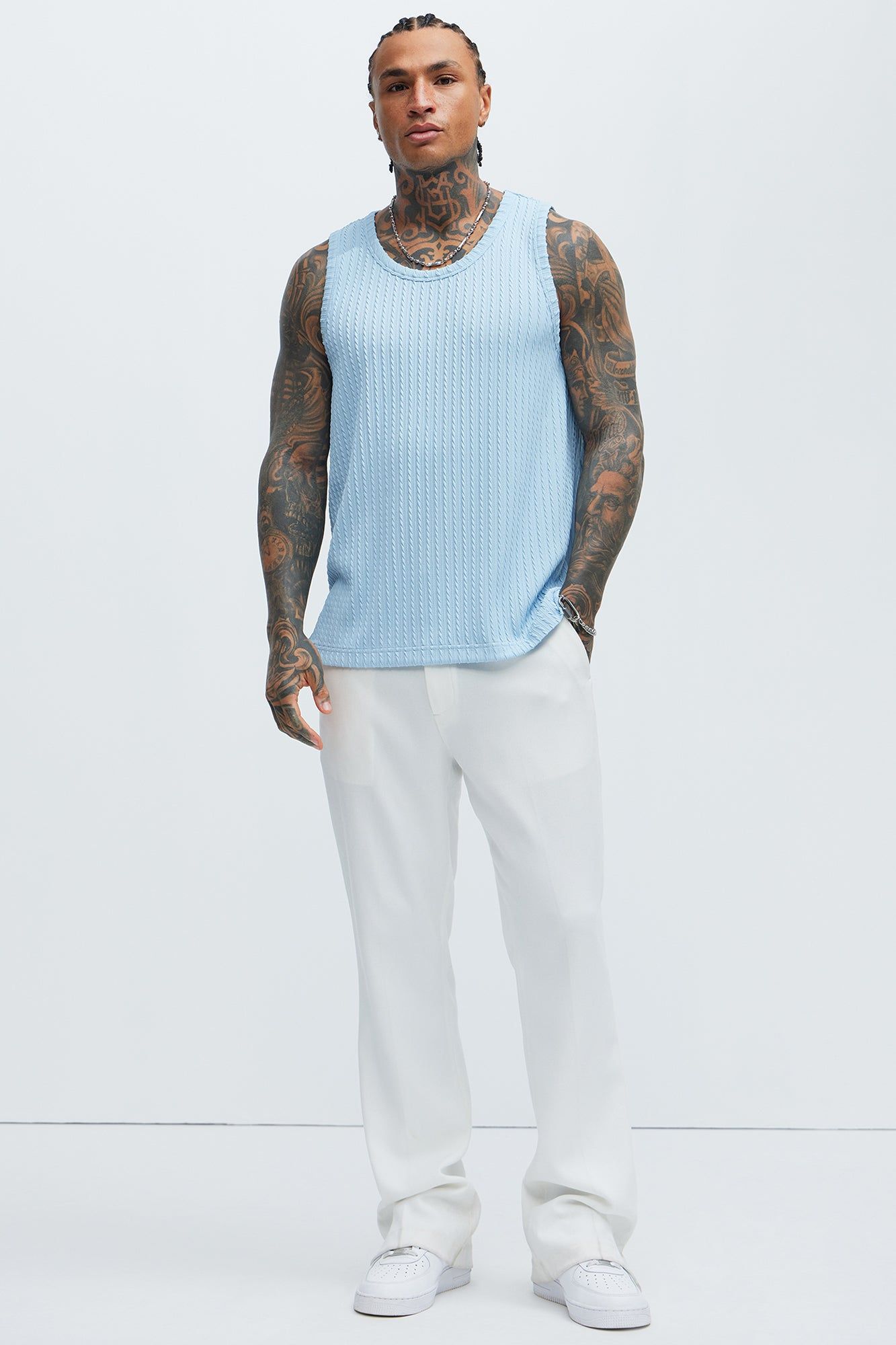 Rope Textured Tank - Light Blue sold by Fashion Nova product image thumbnail 2