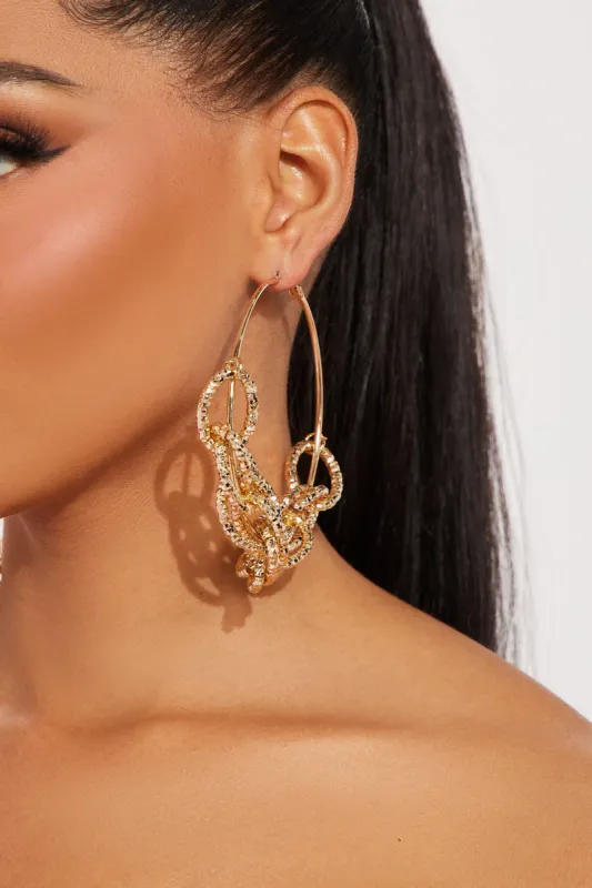 Intertwined Together Earrings - Gold sold by Fashion Nova