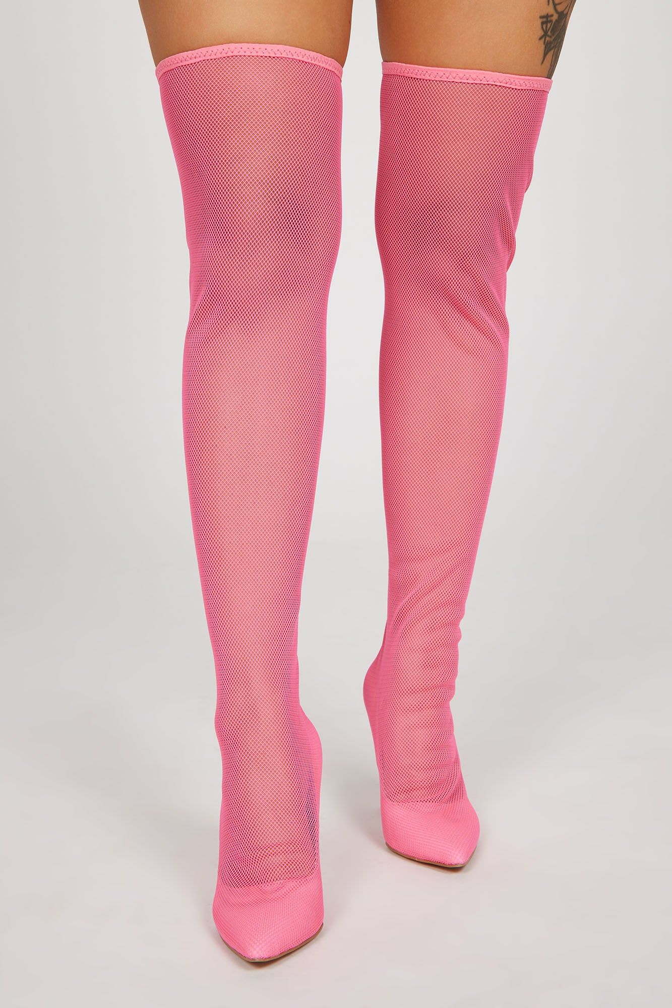 Forever A Babe Over The Knee Heels - Pink sold by Fashion Nova product image thumbnail 2