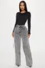 Make It Worthwhile Wide Leg Jeans - Grey sold by Fashion Nova