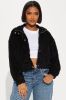 Nivea Corduroy Cropped Jacket - Black sold by Fashion Nova