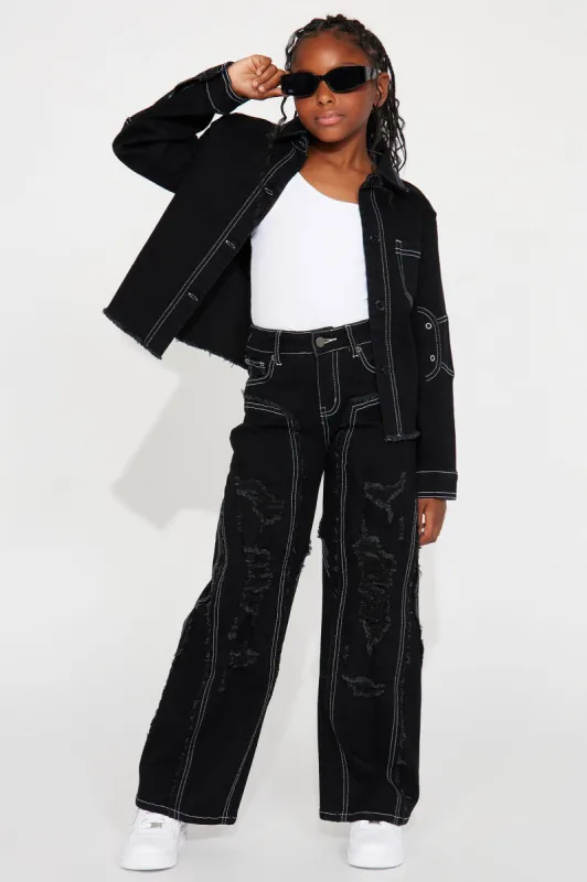 Mini Jackie Has It all Denim Jeans - Black sold by Fashion Nova