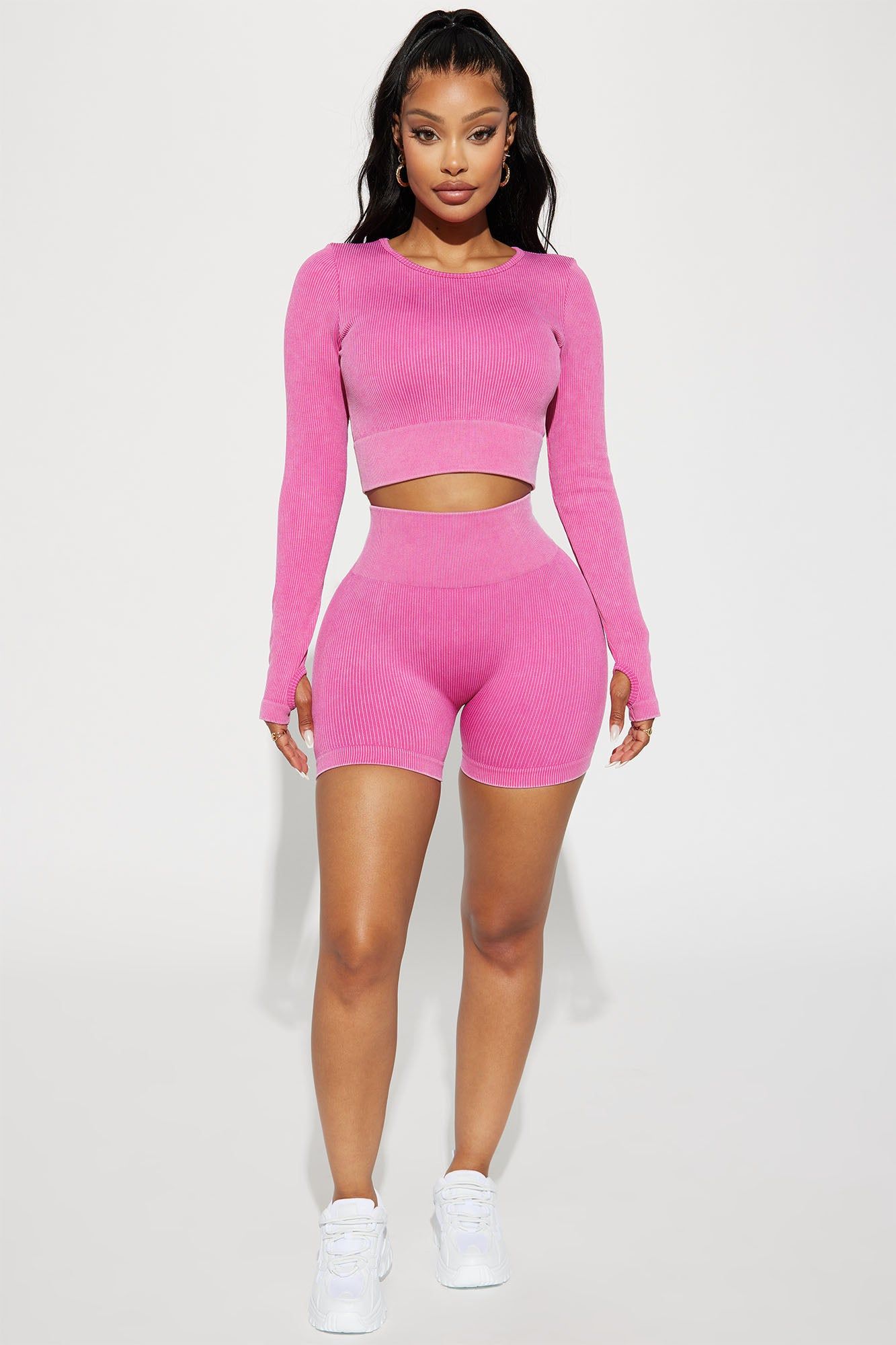 Sonia Washed Active Top - Pink sold by Fashion Nova product image thumbnail 2