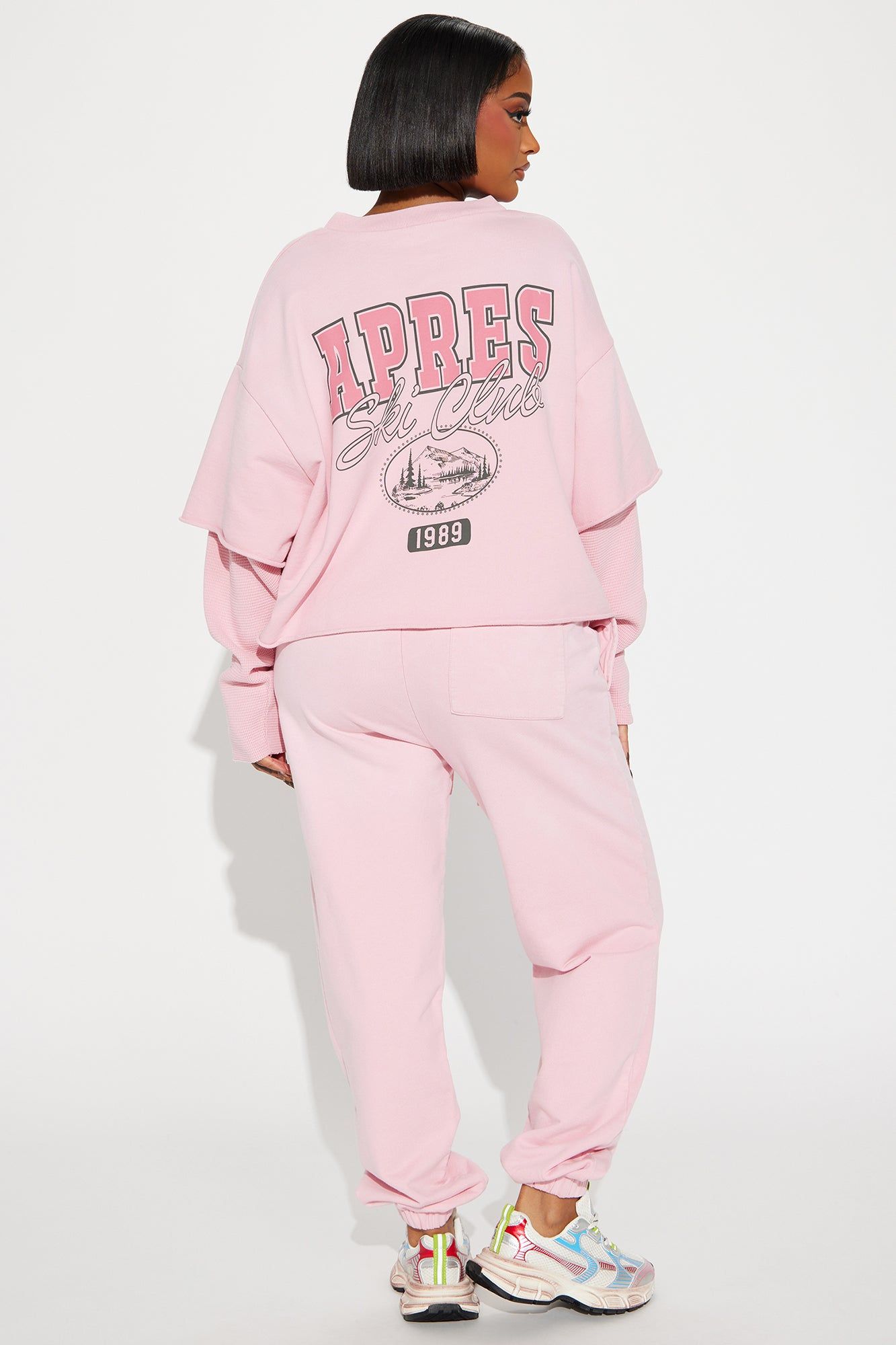 Apres Vibes Jogger Set - Pink sold by Fashion Nova product image thumbnail 4