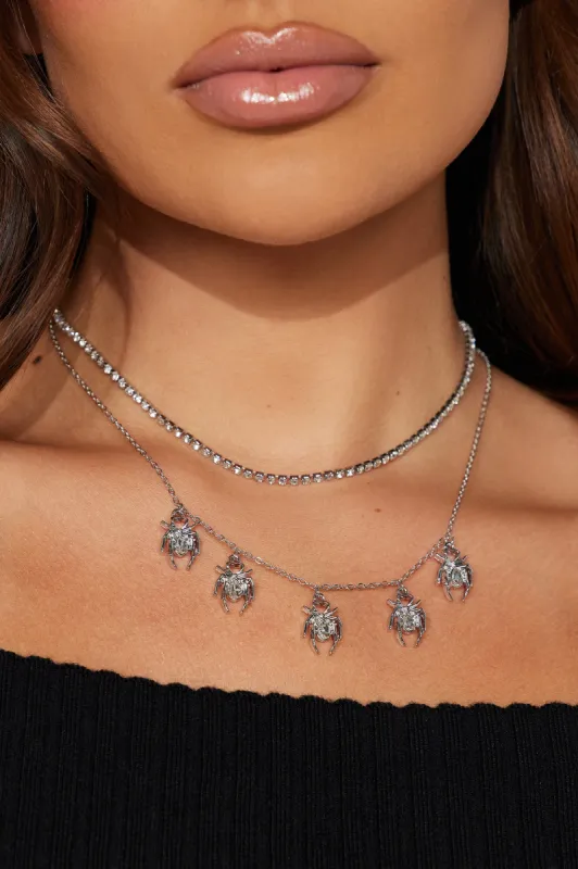 Spider Woman Necklace - Silver sold by Fashion Nova