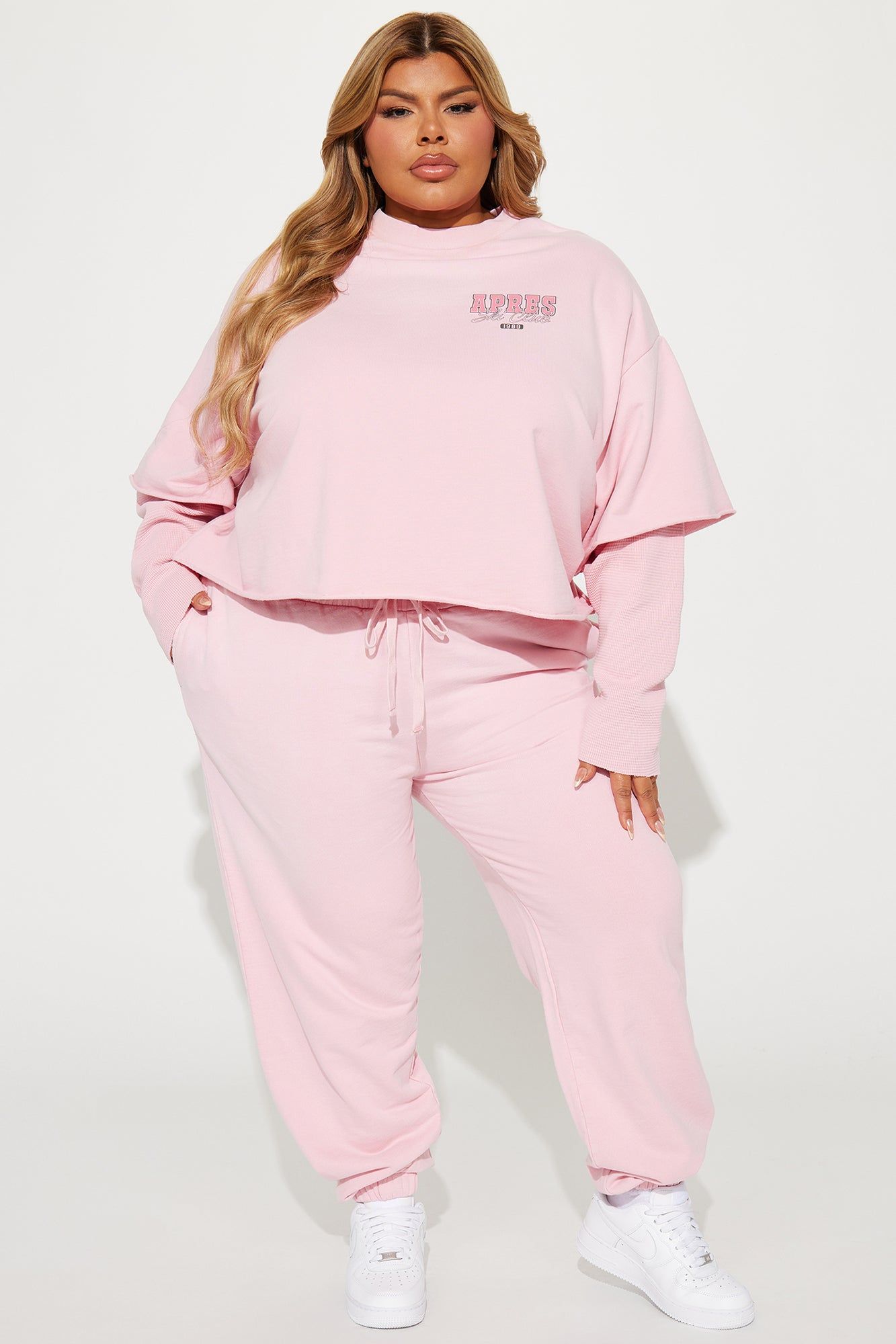 Apres Vibes Jogger Set - Pink sold by Fashion Nova product image thumbnail 5