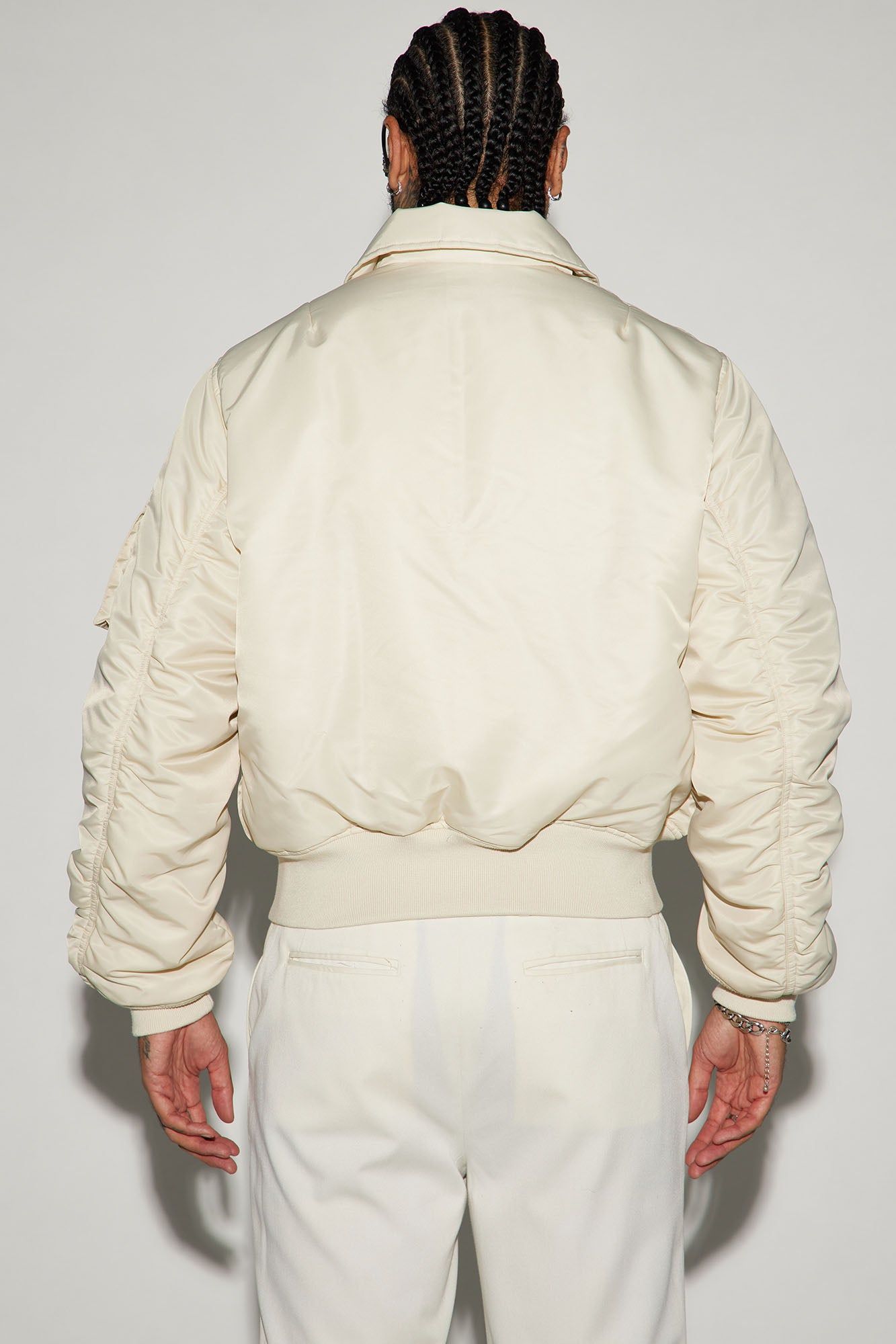 Sweet Spot Collar Bomber Jacket - Off White sold by Fashion Nova product image thumbnail 3