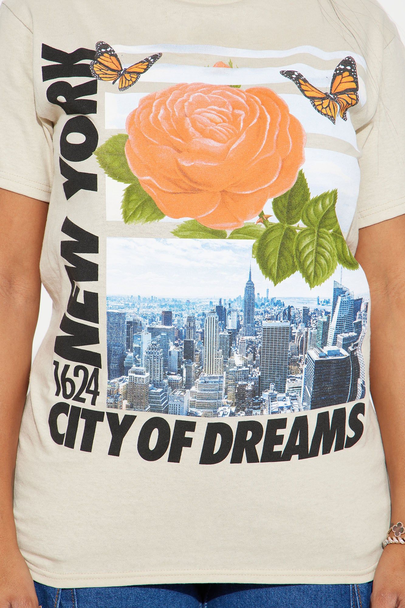 New York Love Graphic Tee - Sand sold by Fashion Nova product image thumbnail 3