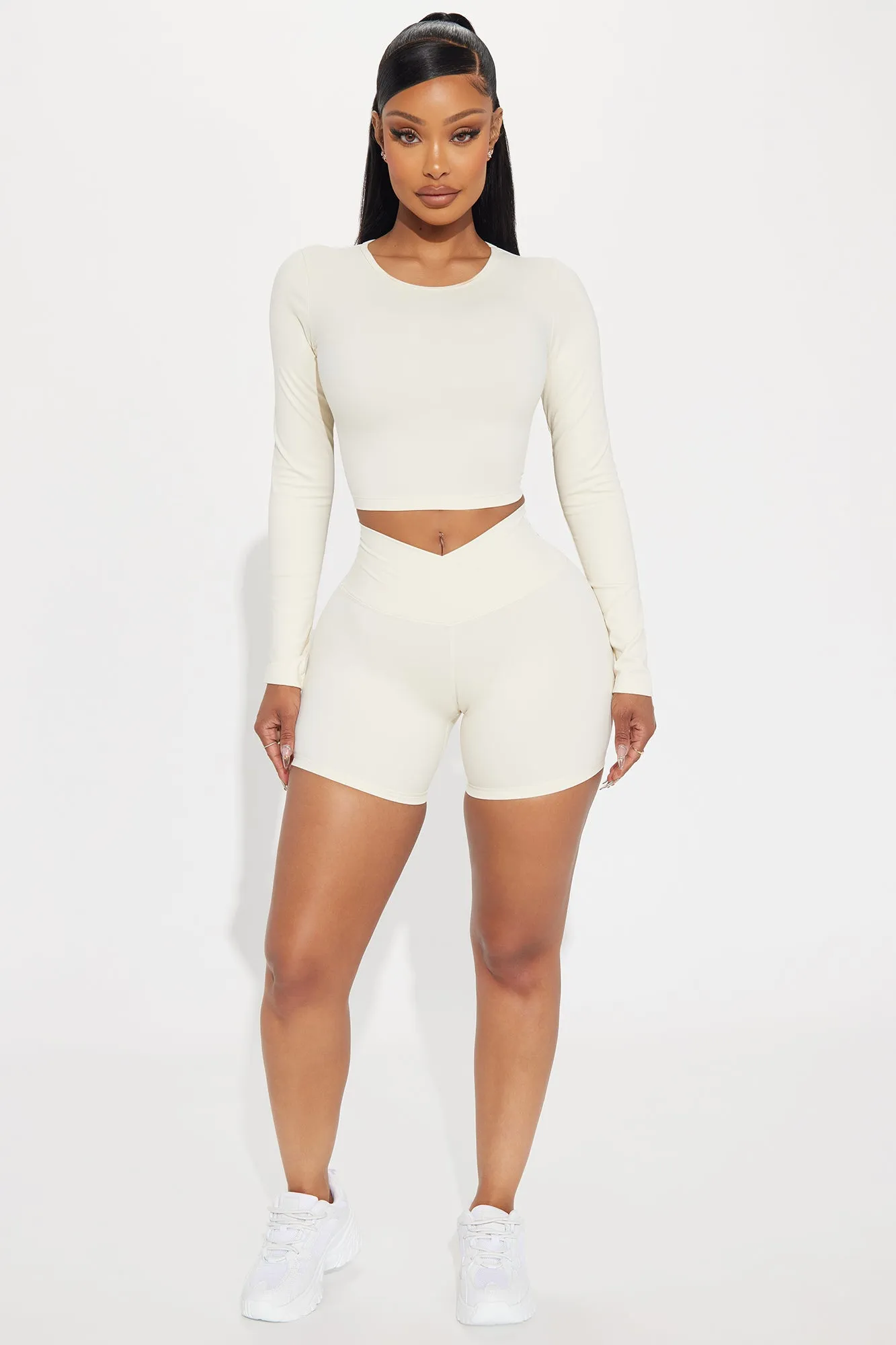 Keep The Peace Active Set - Cream sold by Fashion Nova product image thumbnail 2