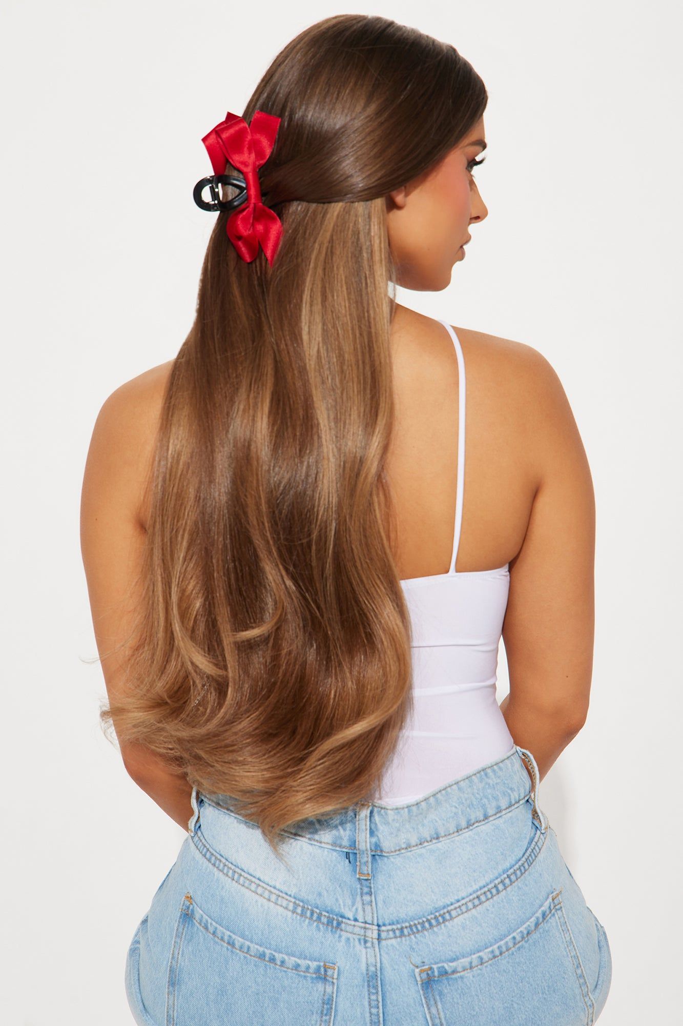 The Prettiest Girl Bow Claw Clip - Red sold by Fashion Nova product image thumbnail 2