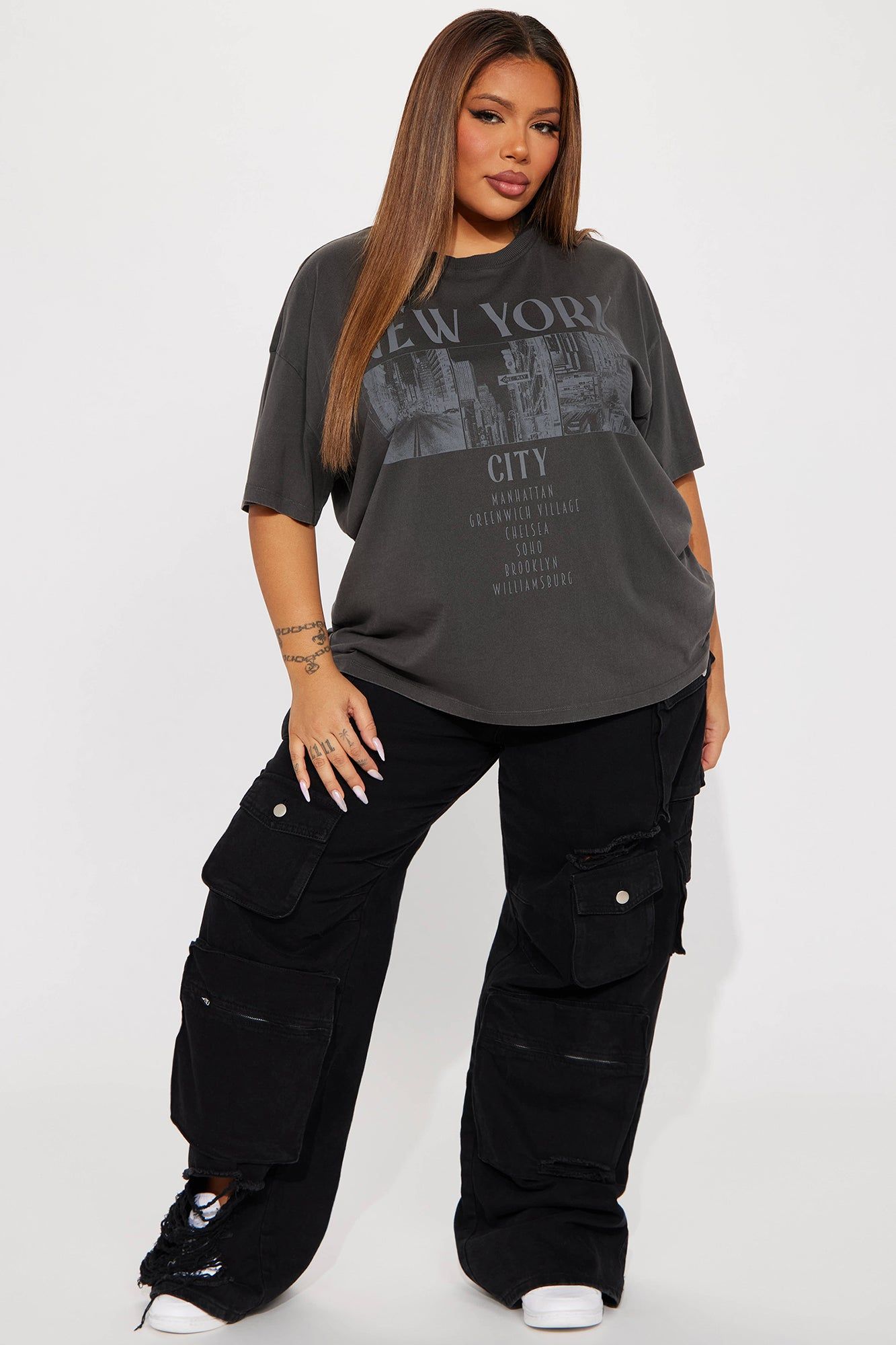 New York City Washed Tshirt - Charcoal sold by Fashion Nova product image thumbnail 5