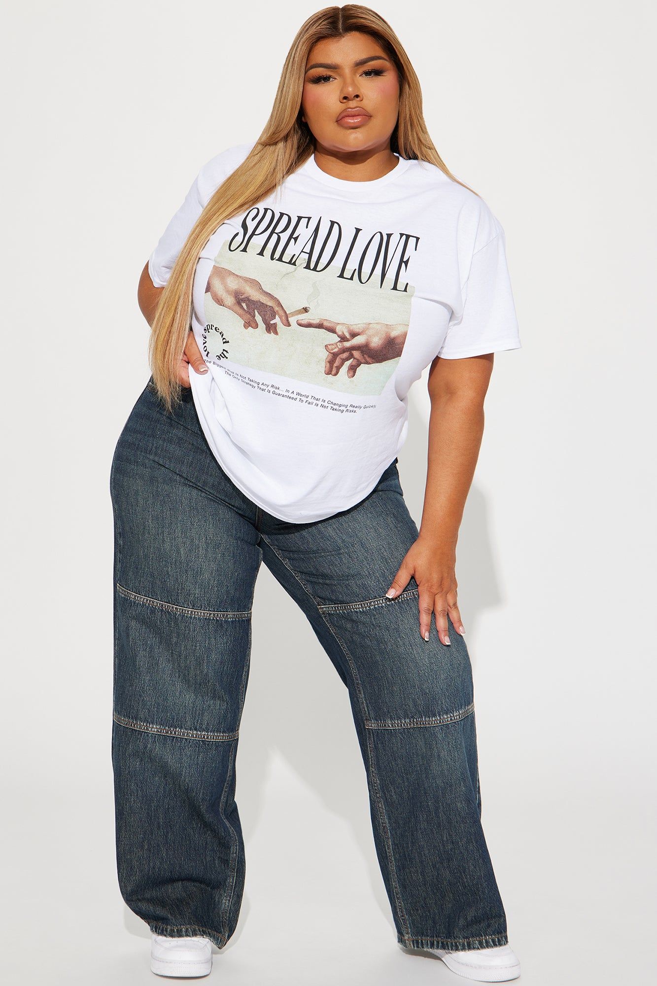 Spread Love Graphic Tshirt - White sold by Fashion Nova product image thumbnail 5