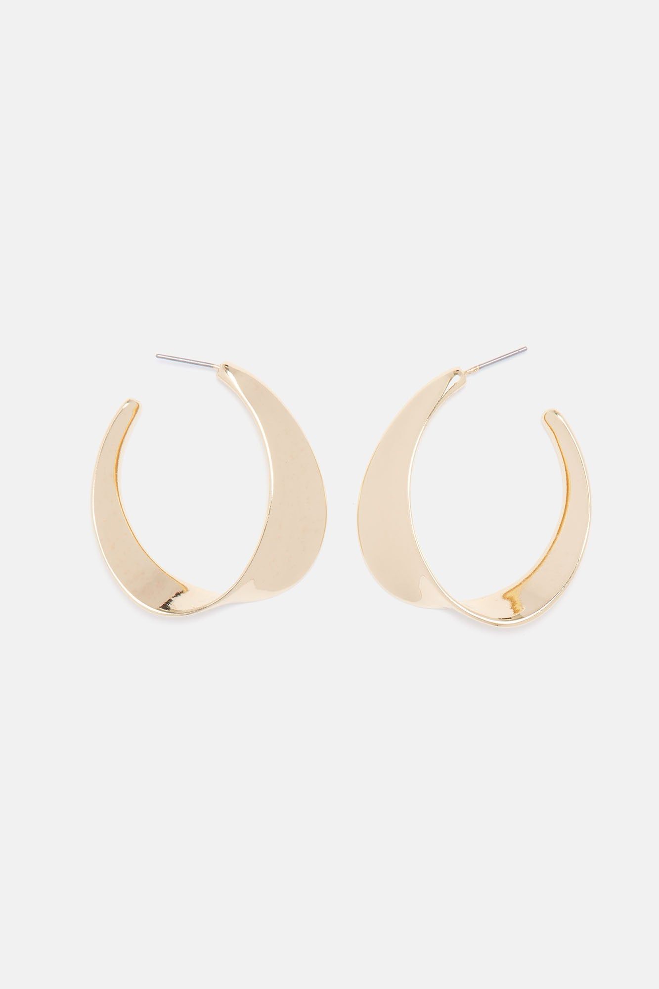 Tides Hoop Earrings - Gold sold by Fashion Nova product image thumbnail 3