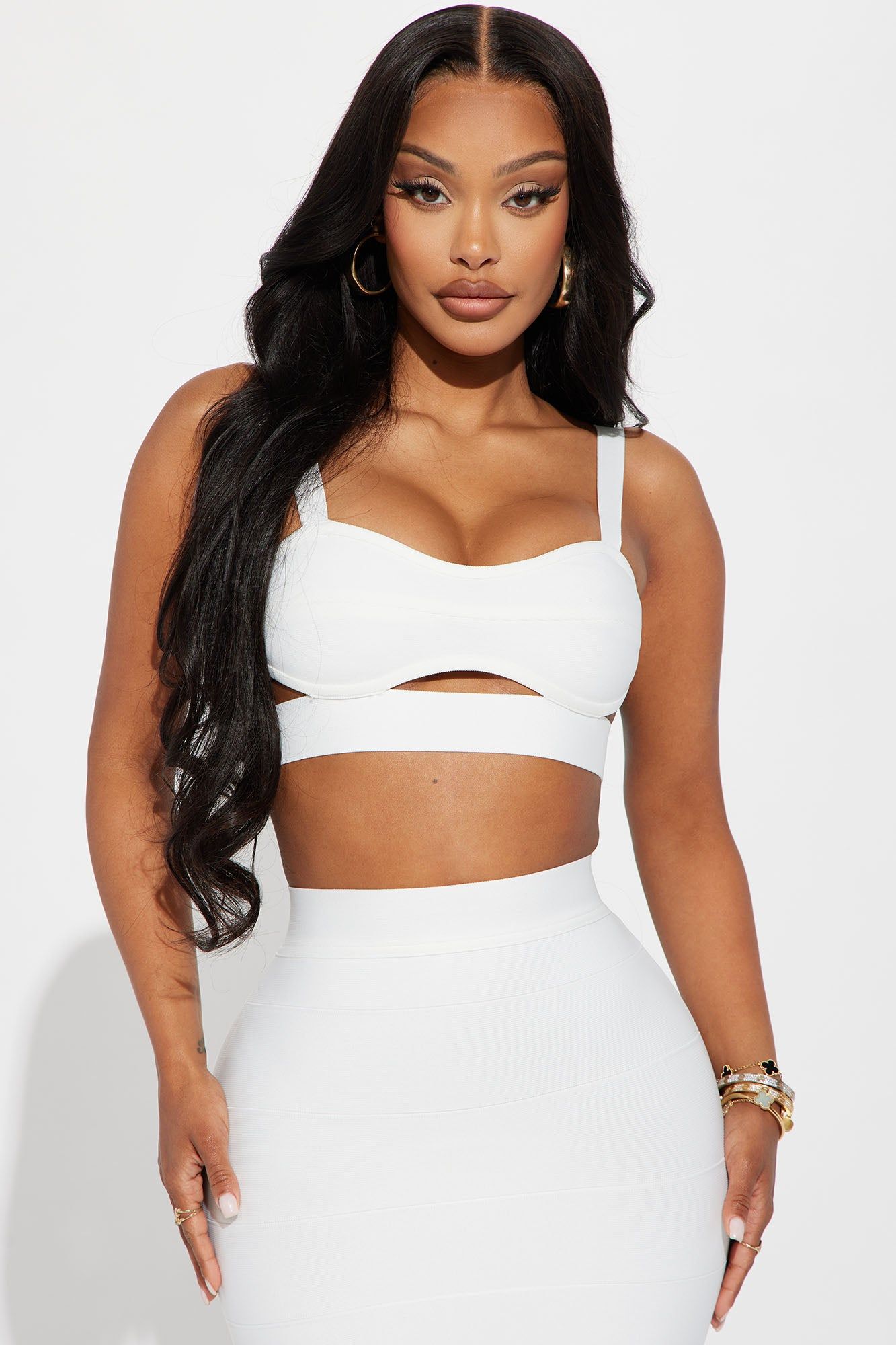 Breaking Habits Bandage Skirt Set - White sold by Fashion Nova product image thumbnail 2