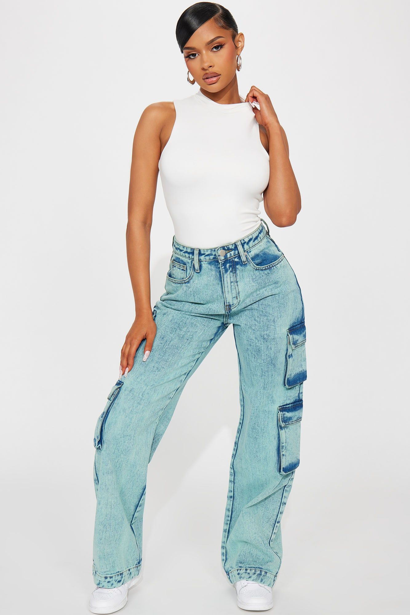 Corey Double Layered Tank - Off White sold by Fashion Nova product image thumbnail 2