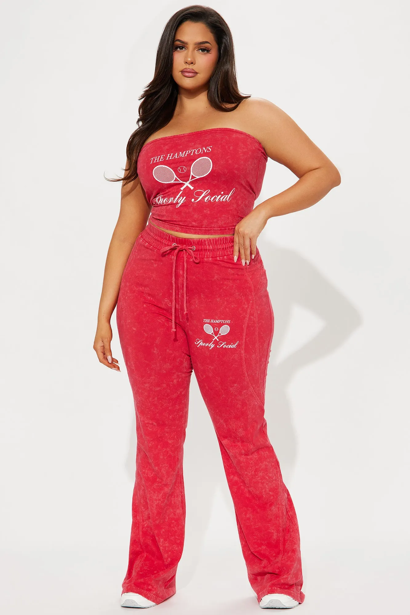 The Hamptons Sporty Flared Pant - Hot Pink sold by Fashion Nova product image thumbnail 4