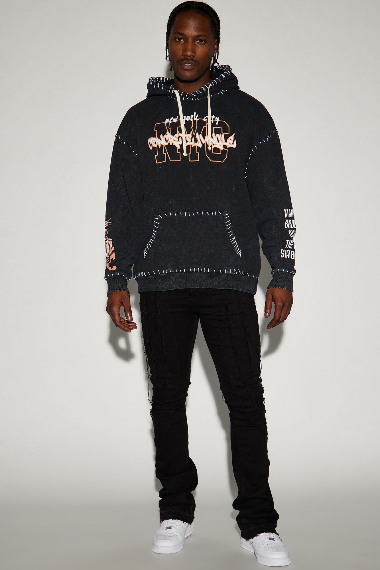 NYC Concrete Jungle Oversized Hoodie - Black sold by Fashion Nova product image thumbnail 2