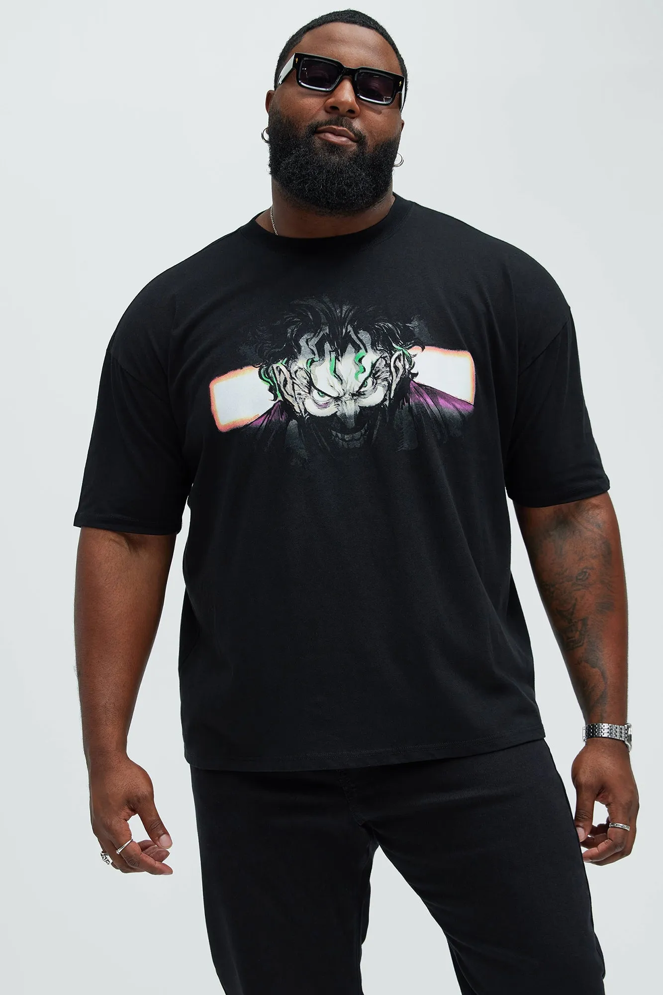 The Joker I See You Oversize Short Sleeve Tee - Black sold by Fashion Nova product image thumbnail 4