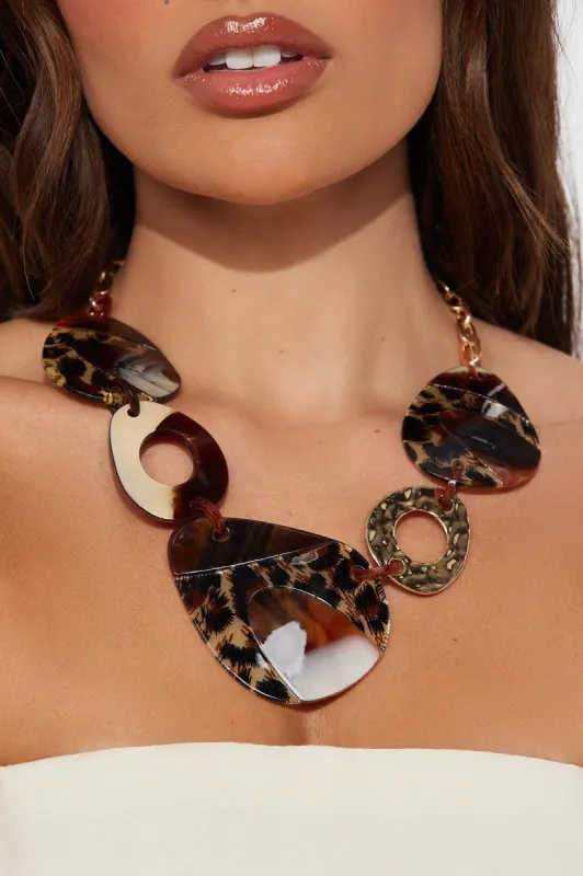 Jungle Rave Necklace - Leopard sold by Fashion Nova
