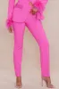 Clarissa Embellished Feather Blazer Suit Set - Hot Pink sold by Fashion Nova