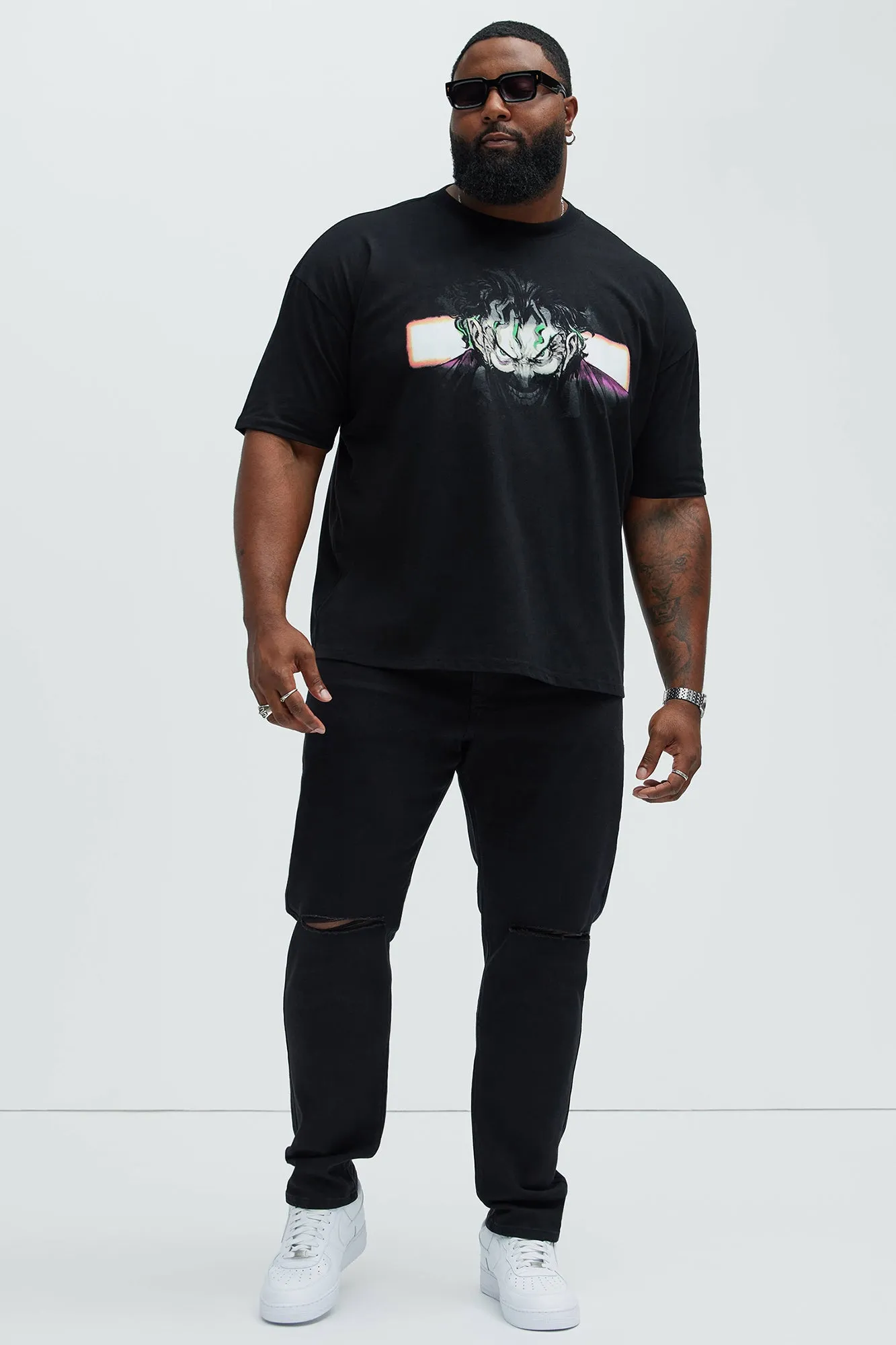 The Joker I See You Oversize Short Sleeve Tee - Black sold by Fashion Nova product image thumbnail 5