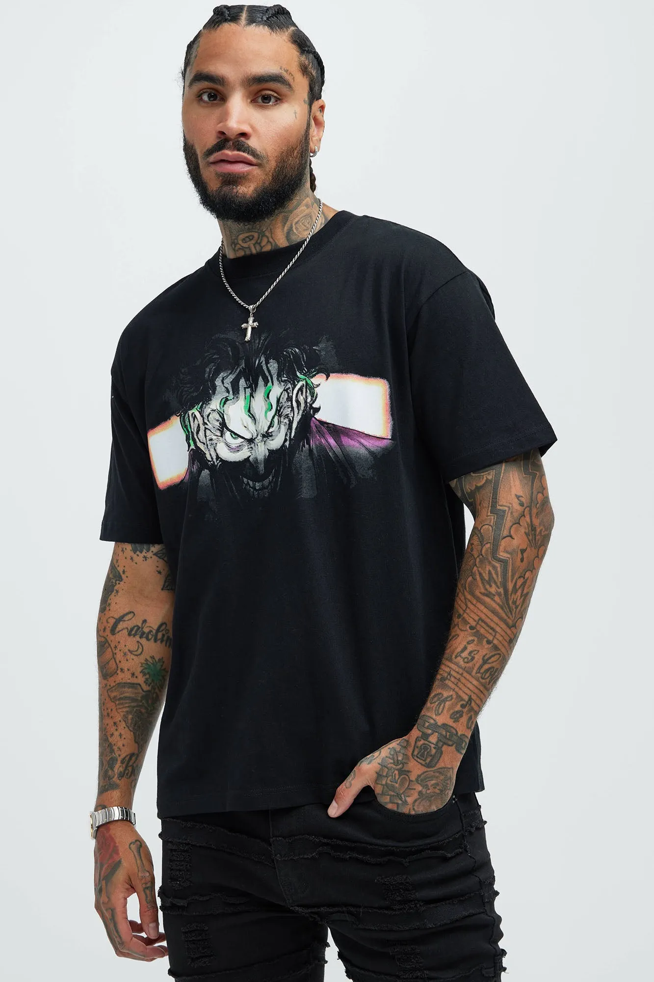 The Joker I See You Oversize Short Sleeve Tee - Black sold by Fashion Nova