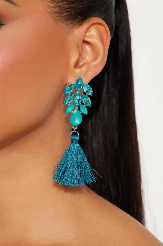 Calming Waters Earrings - Turquoise sold by Fashion Nova