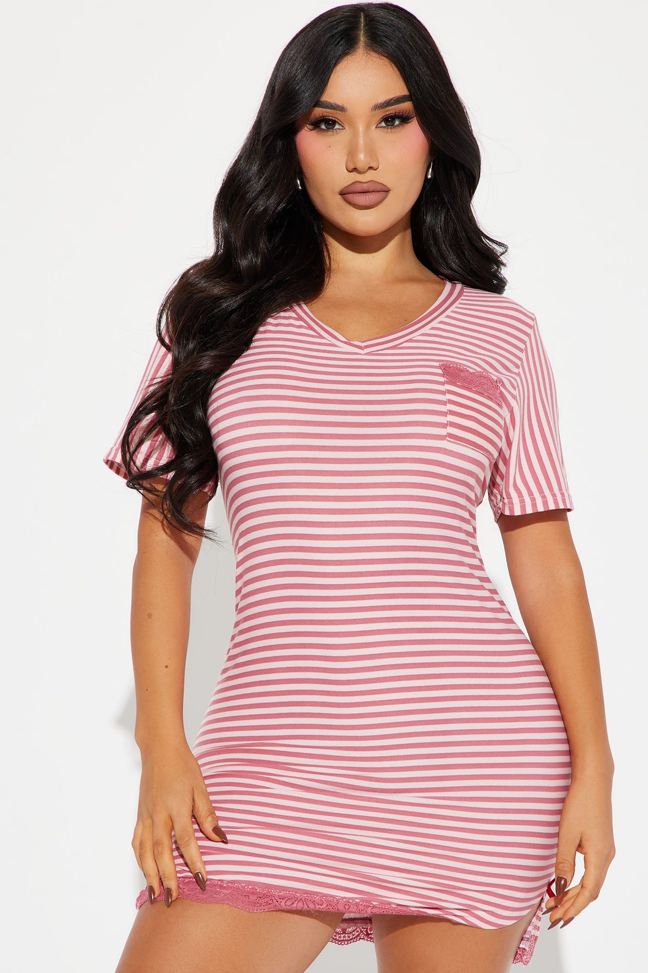 Sleepy Girl Forever PJ Sleep Shirt - Pink sold by Fashion Nova