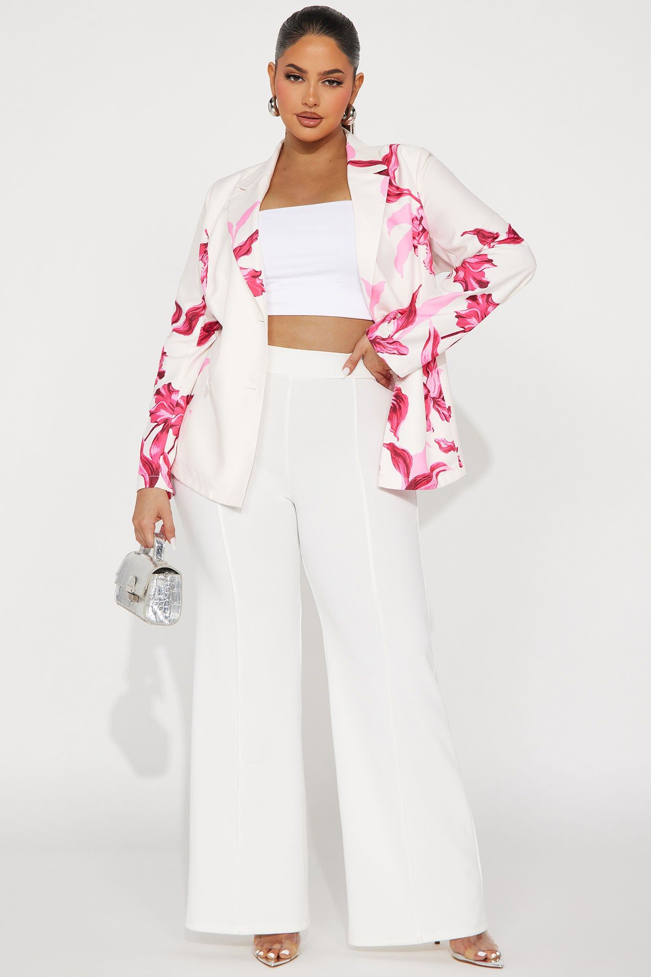 Brunch Date Blazer - White/combo sold by Fashion Nova product image thumbnail 5