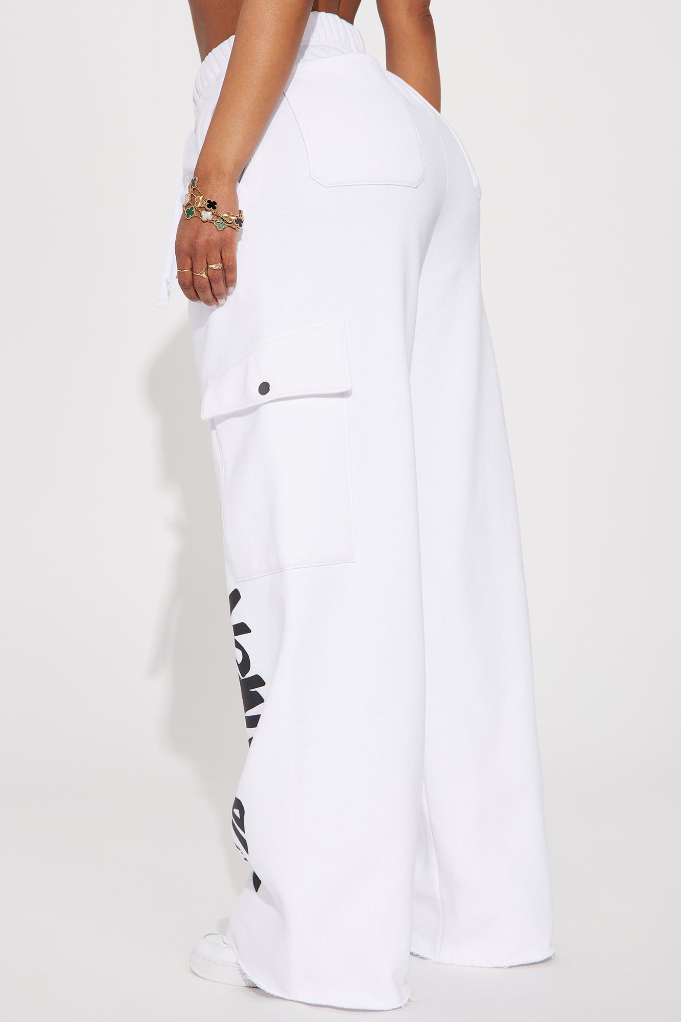 New York Raised Me Cargo Pant - White/Black sold by Fashion Nova product image thumbnail 4