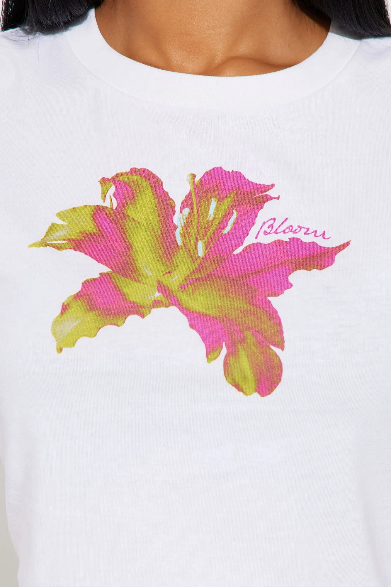 Summer Bloom Graphic Tee - White sold by Fashion Nova product image thumbnail 3