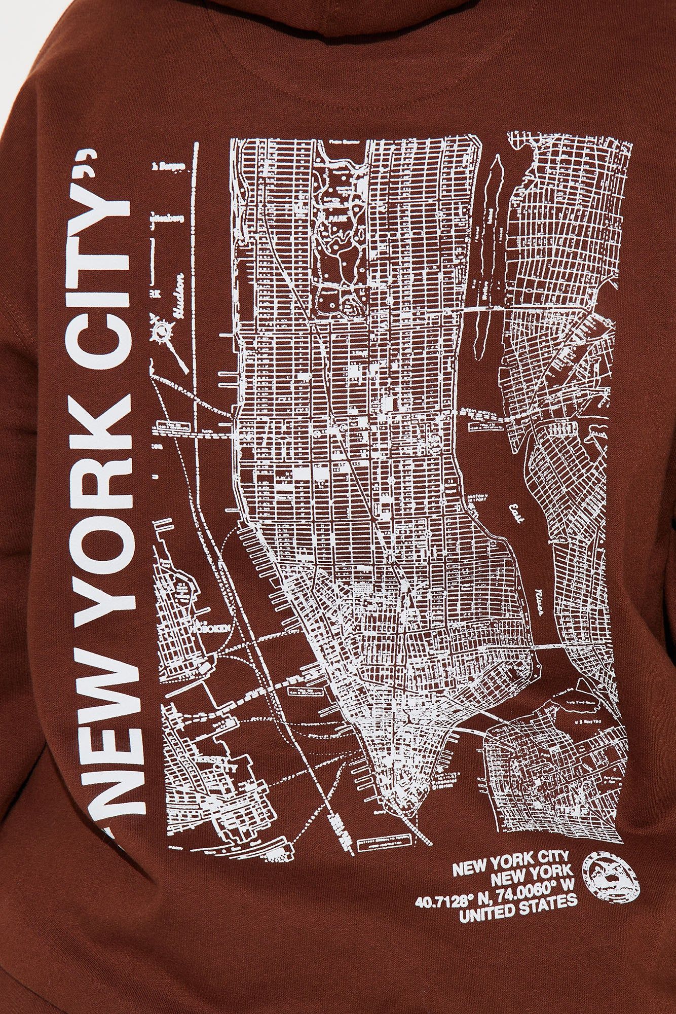 Destination NYC Hoodie - Brown sold by Fashion Nova product image thumbnail 5