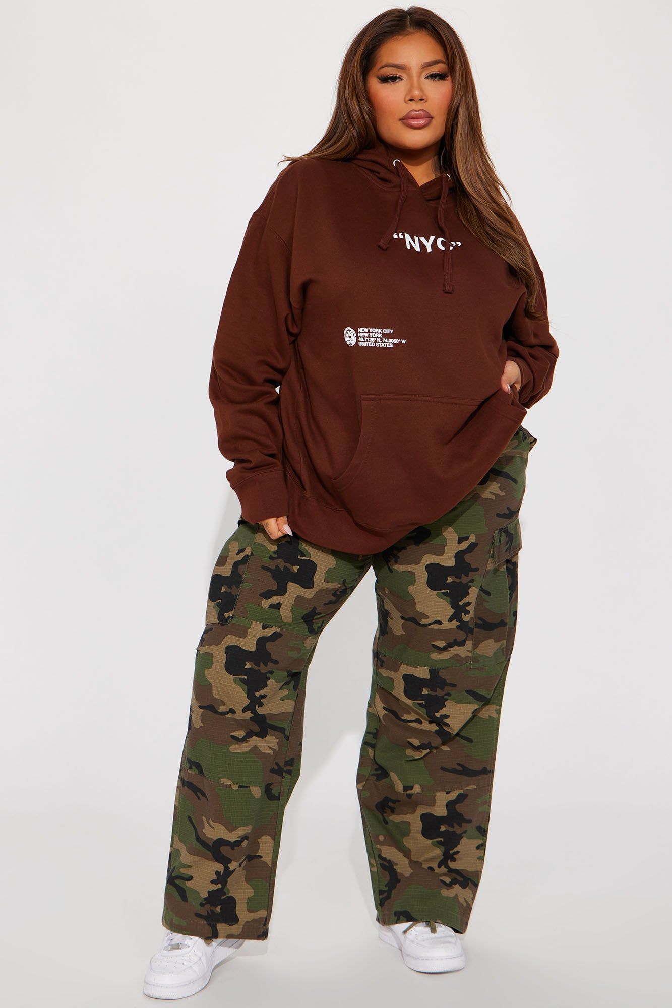 Destination NYC Hoodie - Brown sold by Fashion Nova product image thumbnail 7