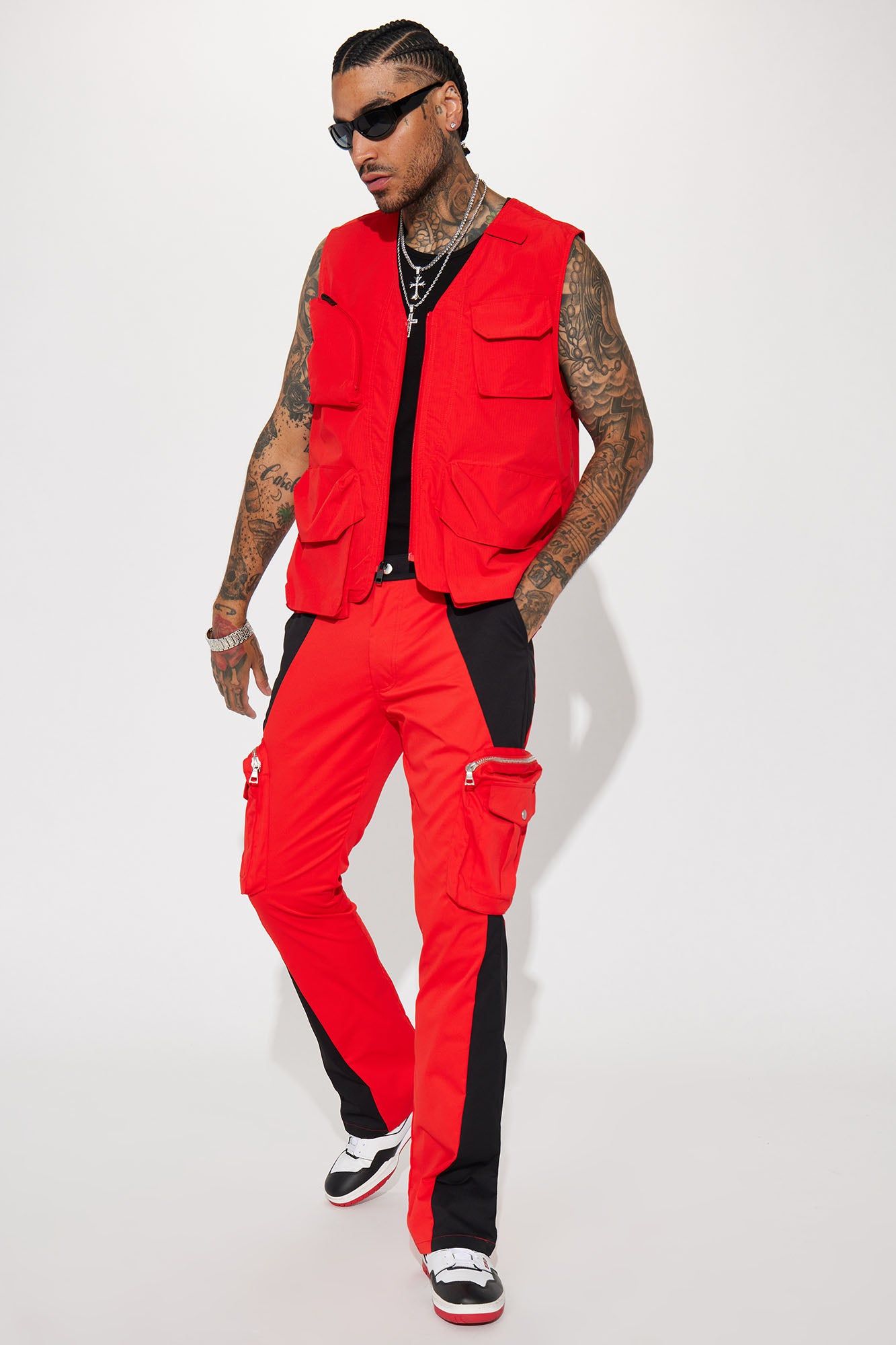 Hard To Miss Ripstop Tactical Cargo Vest - Red sold by Fashion Nova product image thumbnail 3