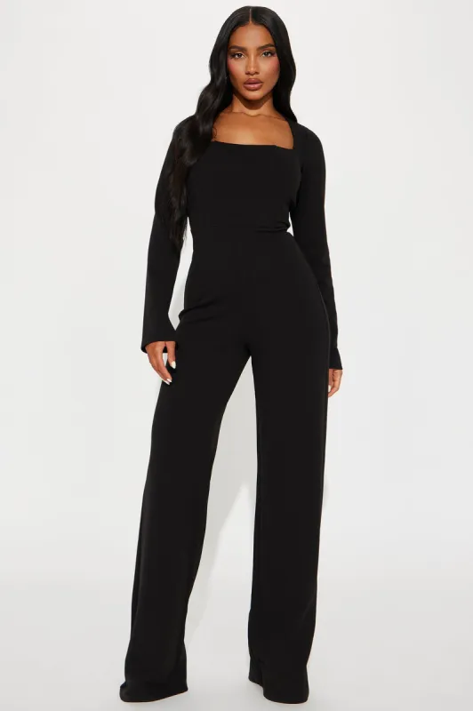 Kinera Jumpsuit - Black sold by Fashion Nova