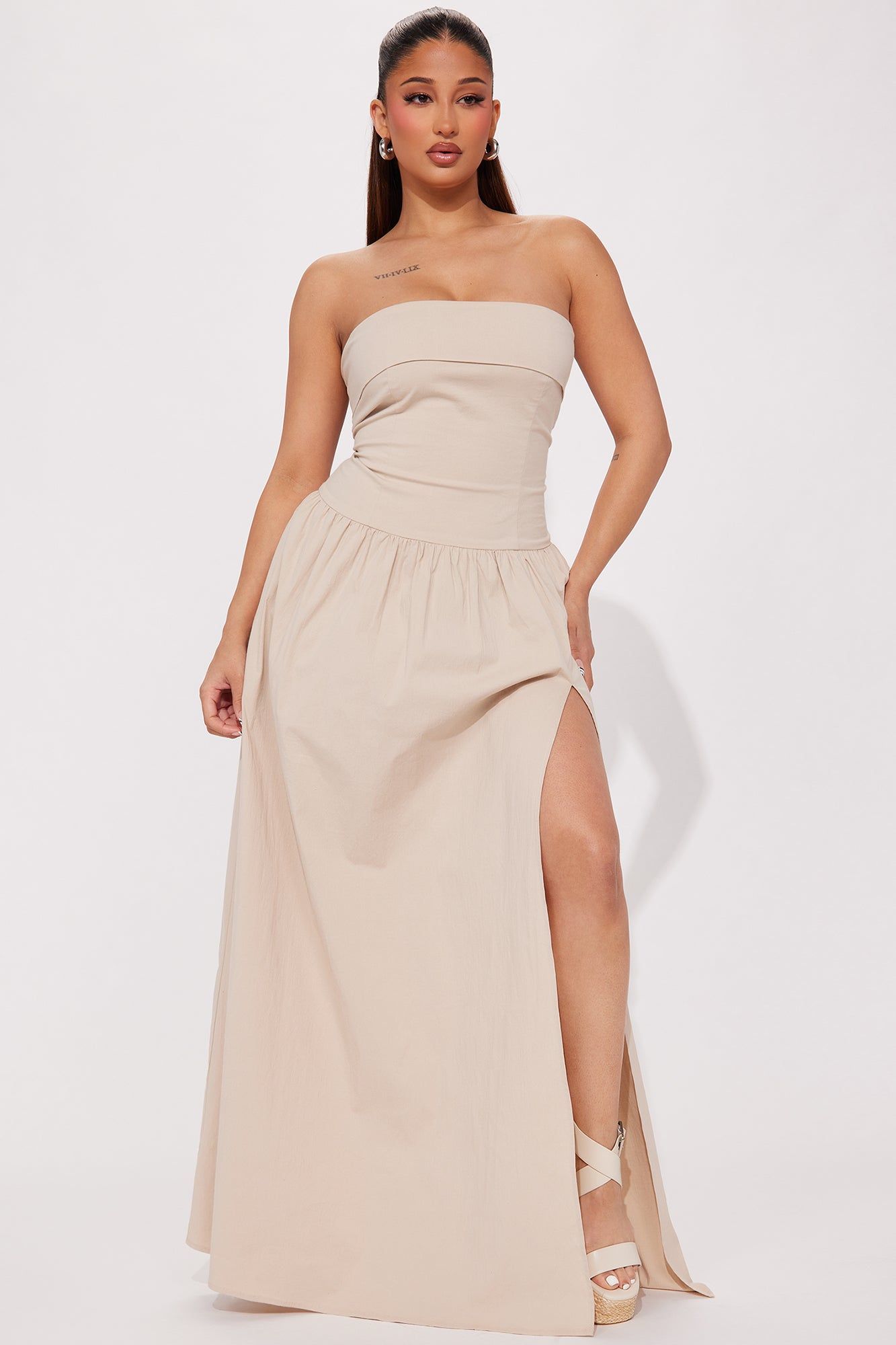 Lasting Luxury Maxi Dress - Khaki sold by Fashion Nova product image thumbnail 2