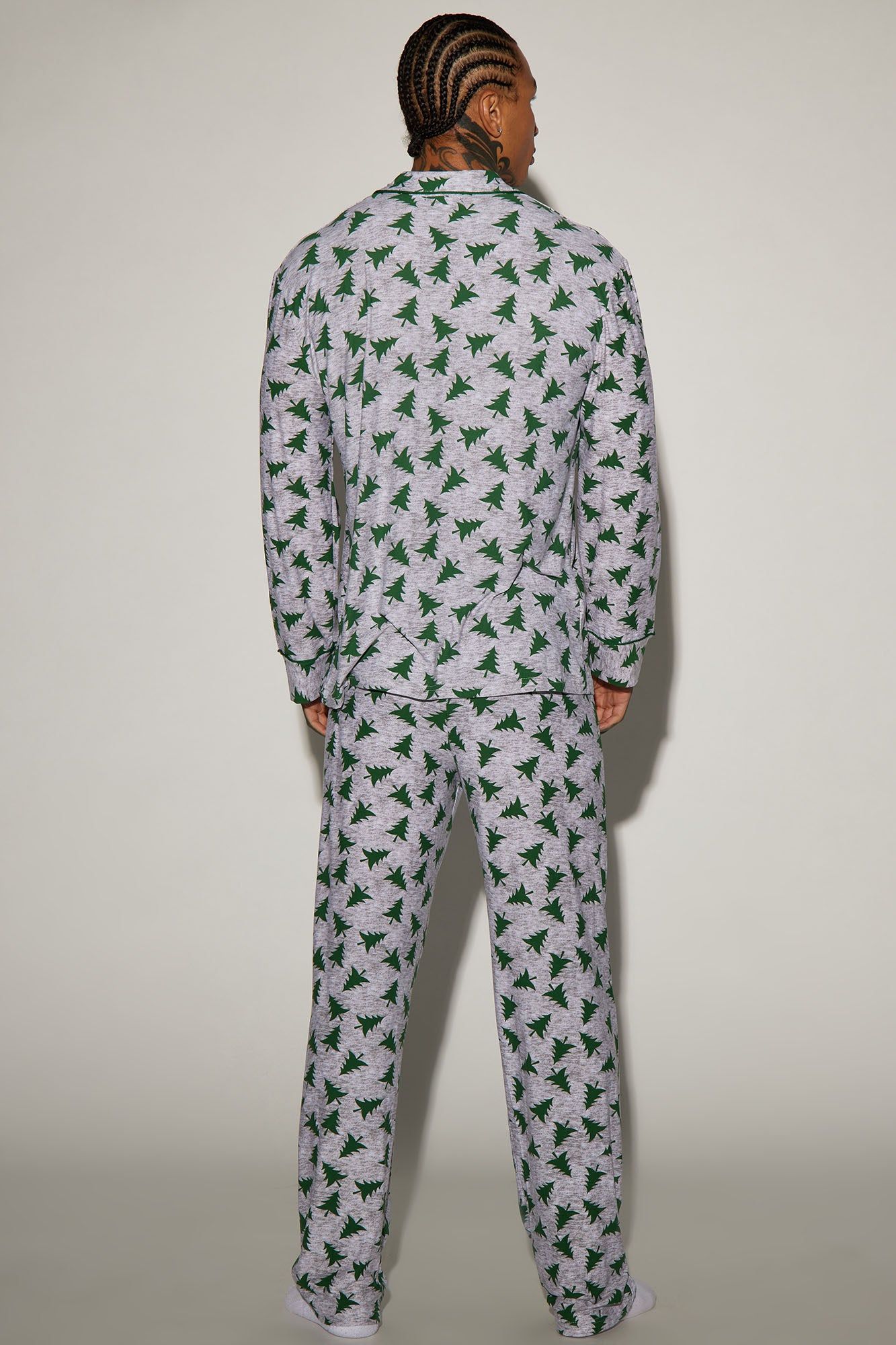 Under The Christmas Tree Holiday PJ Set - Grey sold by Fashion Nova product image thumbnail 2