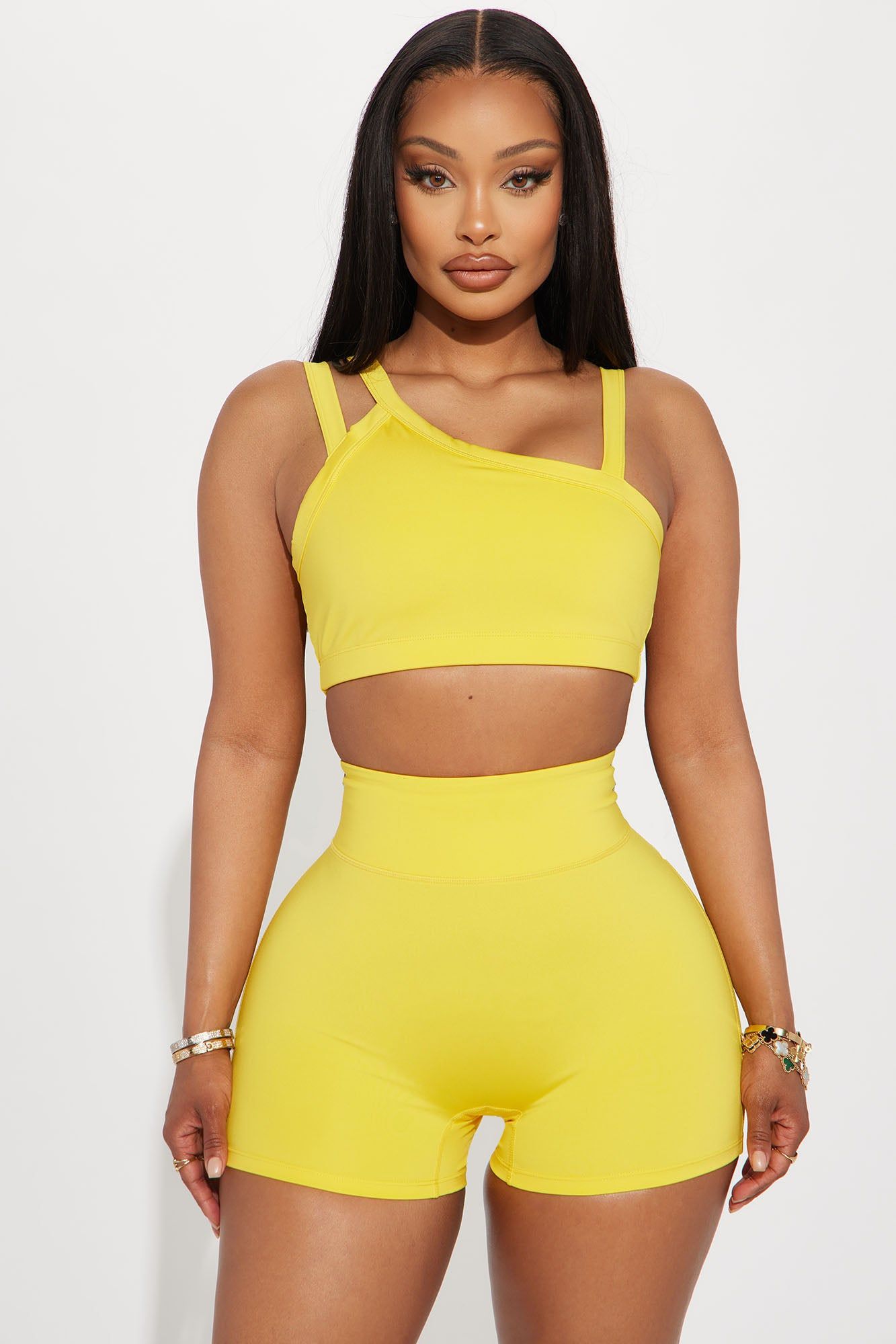 Above The Net Elevate Sports Bra - Yellow sold by Fashion Nova
