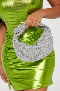 Shining Sensation Handbag - Silver sold by Fashion Nova