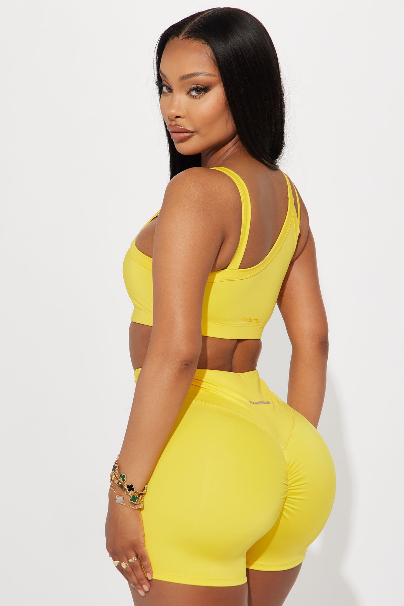 Above The Net Elevate Sports Bra - Yellow sold by Fashion Nova product image thumbnail 2