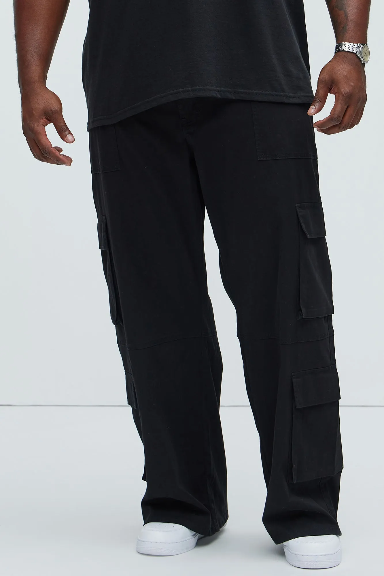 Relic Wide Leg Cargo Pants - Black sold by Fashion Nova product image thumbnail 5